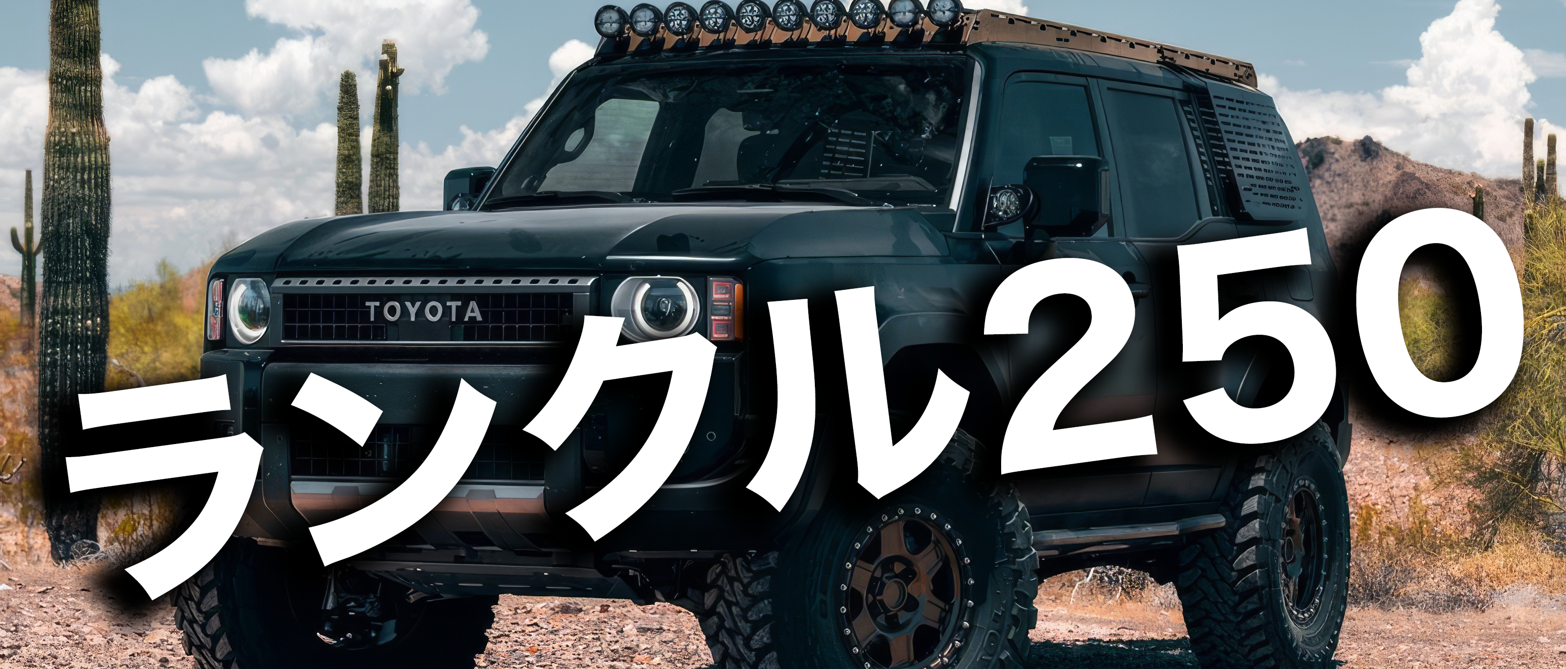 ランクル250　カスタム　アメ車　キャンプ　アウトドア　オフロード